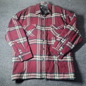 Coleman Red Green Flannel Quilt-lined Shirt-Jacket Men 3XL Insulated Outdoors